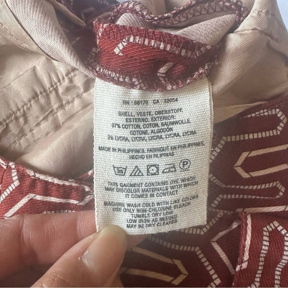 Anthropologie Cartonnier Charlie Trouser Ankle Pants Geometric Print Size 2 - Picture 9 of 9